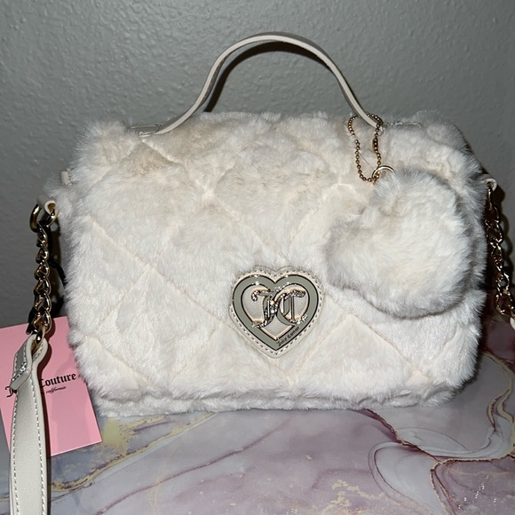JUICY COUTURE Let’s Get Cozy Crossbody8Hx10Win-Angel Color - Picture 11 of 16